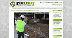 Desktop Screenshot of pro-biltmaui.net
